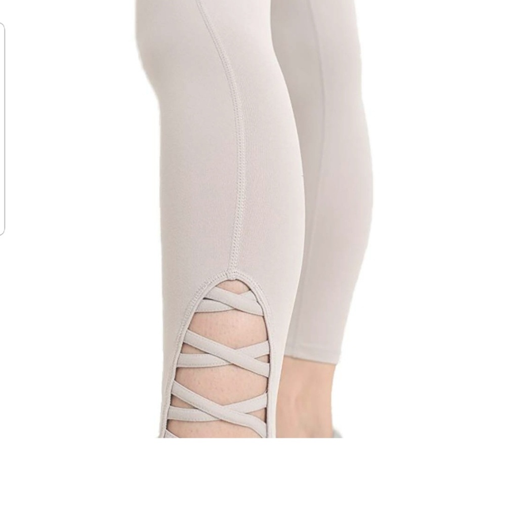 NWT CRIS Cross Leg Cutouts 7/8 Length leggings - Picture 2 of 2